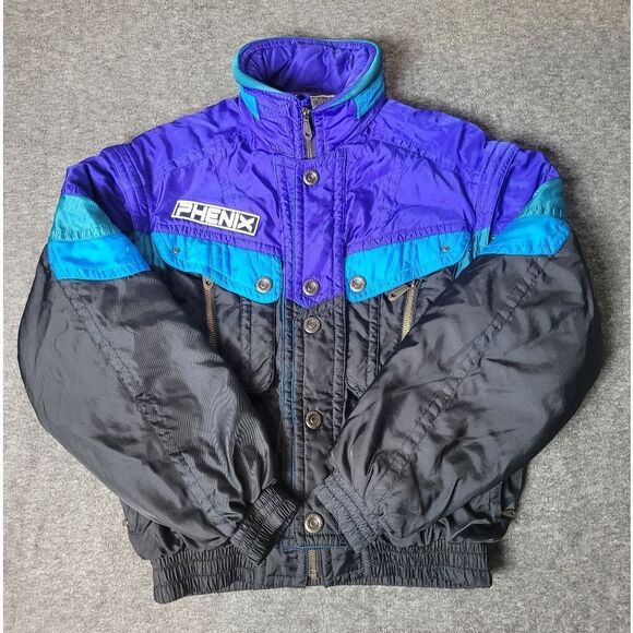 Vtg 90's Phenix Sports Men's Size M Multicolor Ski BomberJacket Rare - Picture 1 of 15